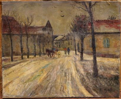 null FRANÇOIS GALL (1912 - 1987) - Avenue du Capitani, in front of the convent of...