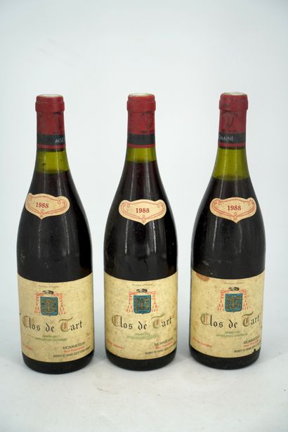 null 三瓶 - MOREY SAINT DENIS - Clos de Tart, Mommessin, 1988. - 水平：1.5、2.4和3.4厘米。...
