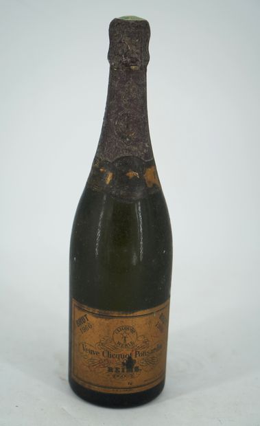 null 一瓶 - CHAMPAGNE VEUVE-CLIQUOT PONSARDIN - Brut, 1966. - 帽子和标签有污点。