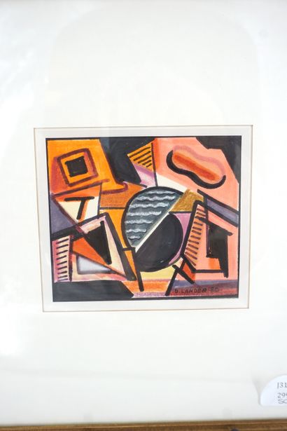 null 
"Daniel LANDER (1927-2013), la conversation et composition cubiste, deux techniques...