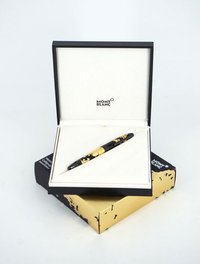 null MONTBLANC CALLIGRAPHY GOLD LEAF Stylo plume Meisterstück Solitaire 146 Calligraphy...