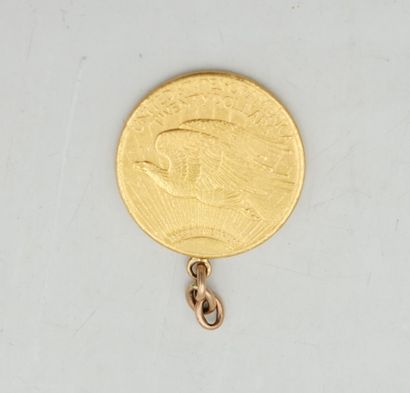 null Pièce de 20 Dollars en or, 1928, montée en pendentif. Poids : 34,8 grammes.
