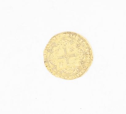 null Charles V, Franc à pieds en or. Poids 3,7 grammes.