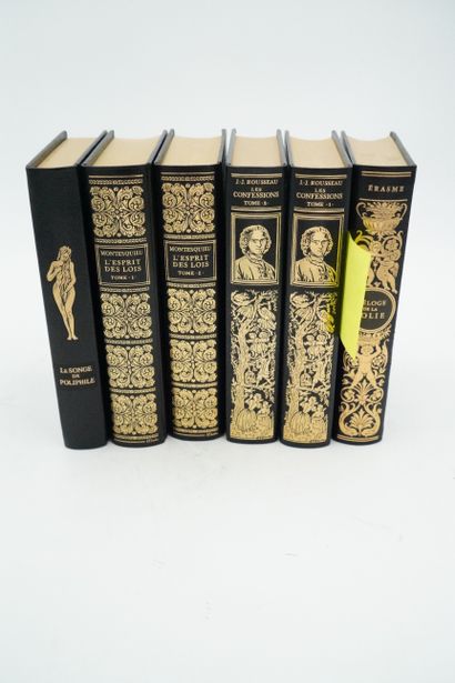  PHILOSOPHIE, réunion de volumes édition Jean de BONNOT : Montesquieu (2 volumes),...