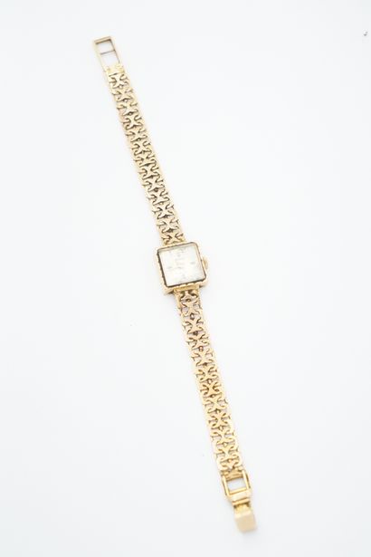 null KODY, montre bracelet de dame, le bracelet et le boîtier en or 18K (750 millièmes)...