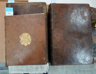 null Jacob SCHEVCHZER, physica sacra, 1731, deux volumes ; Dictionarium Ambrosii...