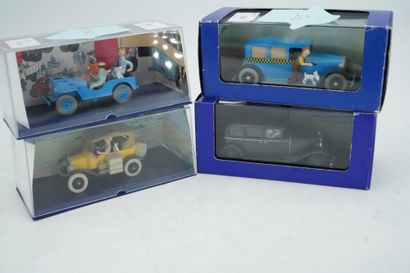 null 4 véhicules Editions Moulinsart : Lotus bleu, Tintin au congo, Tintin en Amérique,...
