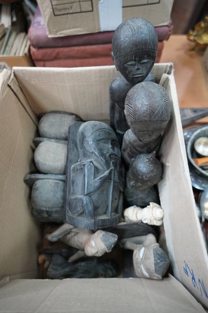 null *Important lot de statuettes africaines