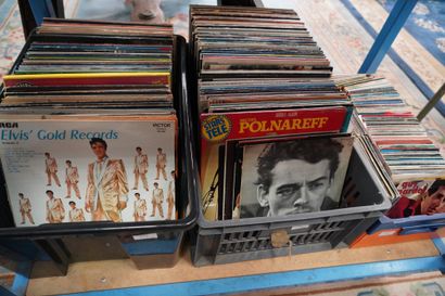 null Lot de vinyls : variété française et internationale.