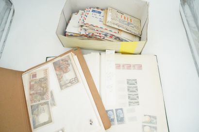 null Lot de billets anciens, buvards publicitaires, timbres, enveloppes.