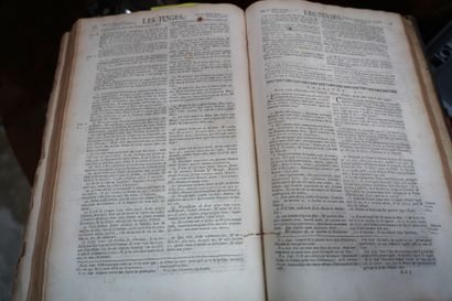 null Maistre de Sacy, la Sainte Bible, Liège, Jean François Broncart, 1701, trois...