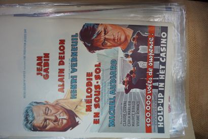 null Lot d’affiches de films avec Jean-Paul Belmondo et divers : La Rocca ; La Ciociara...