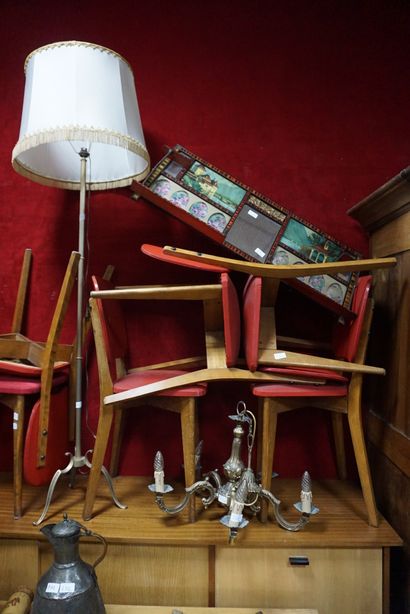 null Ensemble de mobilier de salle à manger des années 1960 : enfilade, table, six...