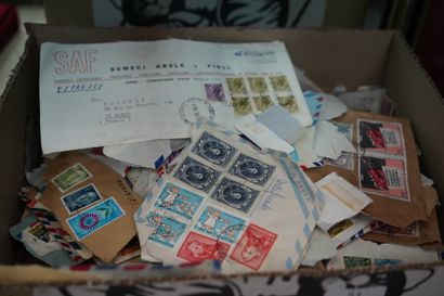 null Lot de timbres en vrac.