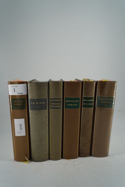 null *6 volumes LA PLEIADE, La Bible, La Bible Nouveau Testament, Montherlant romans,...