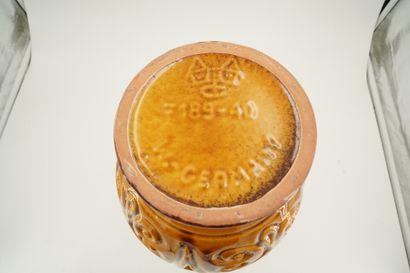 null W. GERMANY 7189-40 Vase en céramique émaillée à décor géométrique, marqué sous...