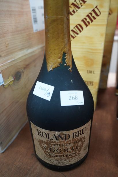 null 1 magnum 1,5L, Cognac Roland Bru, Napoléon, très vieille fine, distillerie des...
