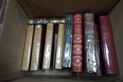 null Réunion de livres reliés XIXe siècle dont Nerval, Renan, Rabelais, Leconte de...