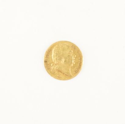 null Pièce de 20 francs or Louis XVIII 1819. Poids : 6,3 grammes.