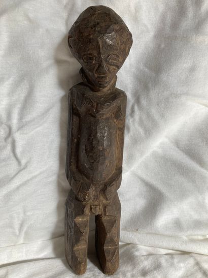 null Statuette, de type Afrique de l’0uest. Bois à patine brune

H : 29 cm



Travail...