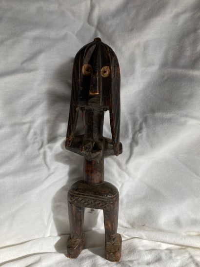 null Statuette féminine Bagirimi, Tchad

Bois à patine brune, métal H : 31 cm



Travail...