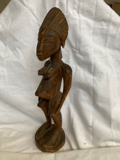 null Statuette de type Baoule, Côte d’lvoire

Bois à patine brune H : 40 cm



Personnage...