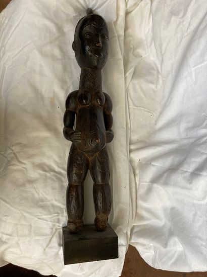 null Statue de type Tiv, Nigeria Bois à patine noire

H : 68 cm



Personnage féminin...