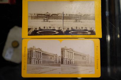 EXPOSITION UNIVERSELLE, PARIS 1878 TRENTE-DEUX VUES STÉRÉOSCOPIQUES DE PARIS Exposition...