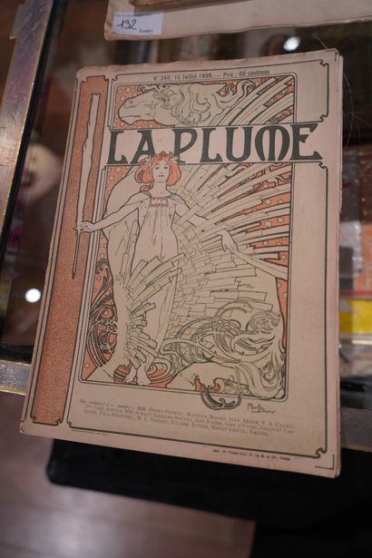 null 
RÉUNION DE REVUES . La Plume, Paris, n°246, 15 juillet 1899, illustrations...