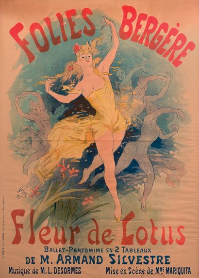 Jules CHÉRET (1836-1932) Revue Fleur de Lotus, ballet pantomime en deux tableaux...