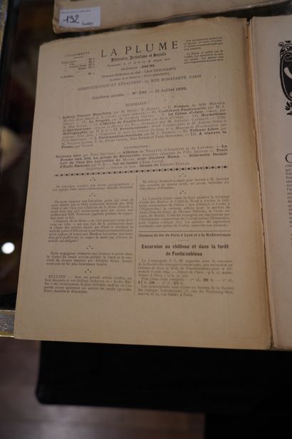 null 
RÉUNION DE REVUES . La Plume, Paris, n°246, 15 juillet 1899, illustrations...
