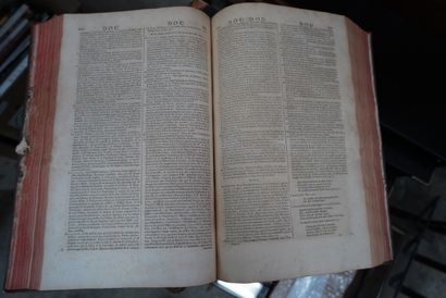 null TREVOUX, Dictionnaire universel, François et Latin, 1732, Paris, GOSSELIN, 5...