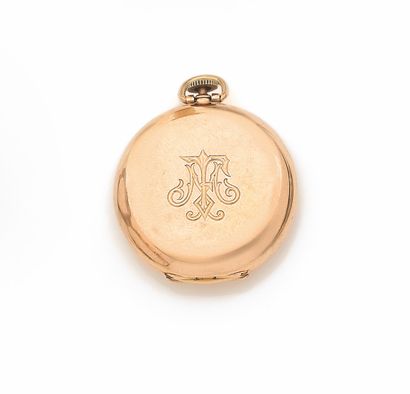 PATEK PHILIPPE SAVONNETTE POCKET WATCH Case and counter-case in 18k (750 thousandths)...