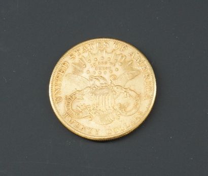null 20 DOLLAR GOLD PIECE, Liberty, 1906.
Weight : 33,3 g. 
 Expenses at the charge...
