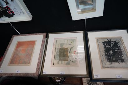 null Suite de trois gravures originales sur Vélin d'Arches, réalisées par James COIGNARD,...