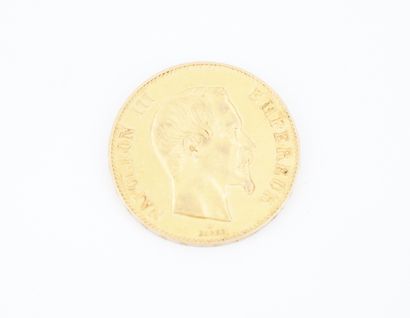 1 pièce de 50 francs or 1857 Napoléon III...