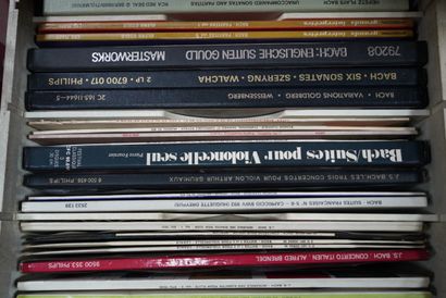null * Important lot de vinyles dont musique classique 12 caisses.