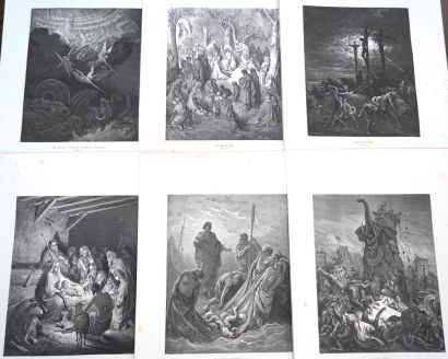 null Gustave DORE (1832- 1883) d'après 

Scènes bibliques et de la Passion.

Gravures...