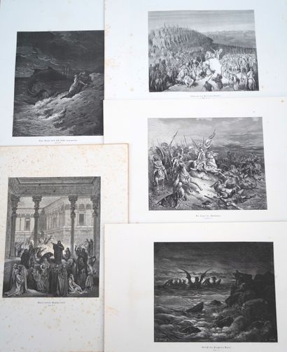 null Gustave DORE (1832- 1883) d'après 

Scènes bibliques et de la Passion.

Gravures...