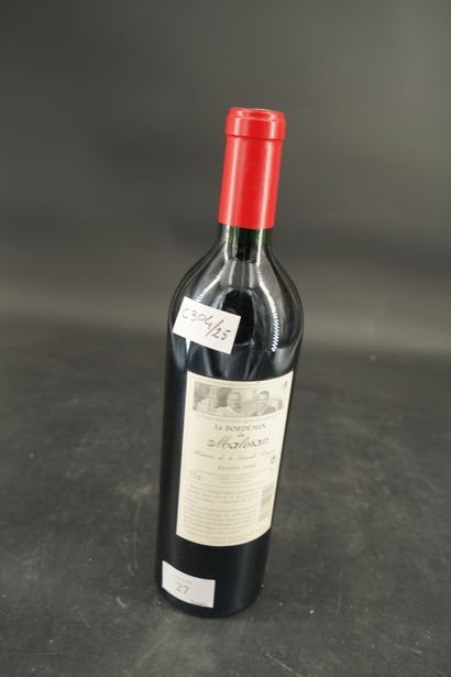 null Réunion de 4 bouteilles : Bordeaux de Malesan, récolte 1998 ; Cuvée du Bicentenaire,...