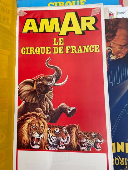 null Lot d'affiches de cirque, d'expositions dont Dali, Lucien Clergue, Max Agostini,...