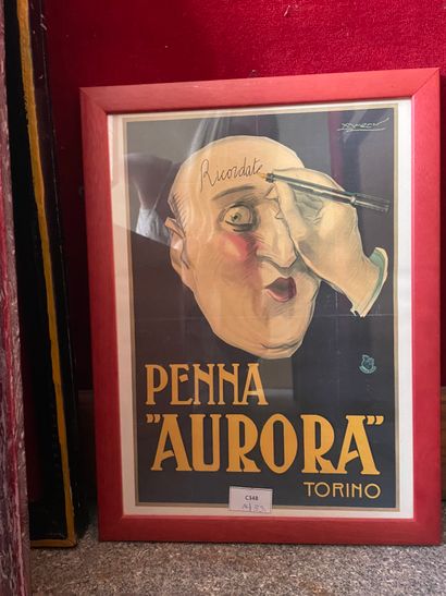 null Série de dix reproductions d’affiches italiennes encadrées.