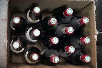 null Ensemble de bouteilles de vin : Gevrey Chambertin, Mouton Cadet, Bourgogne,...