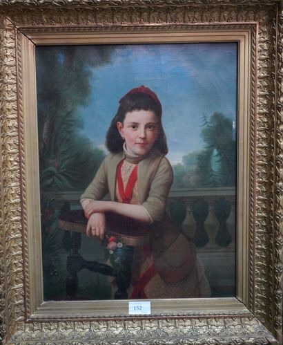 null A. TERNUS (XIXe XXe siècle) portrait de fillette, huile sur toile signée en...