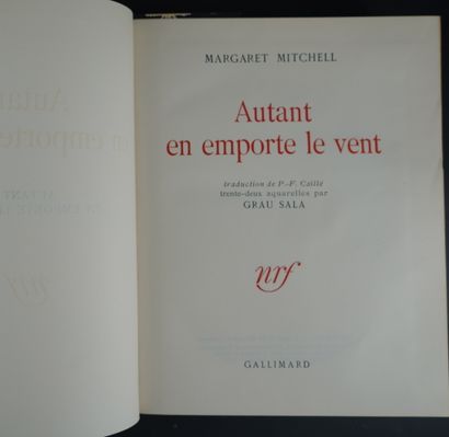 null 2 volumes : Albert Camus, récits théâtre, NRF 1956, illustré ; Margaret MITCHELL,...