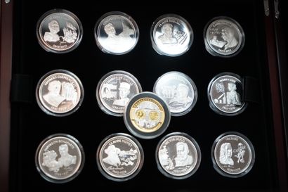 null Collection de pièces commémoratives Napoléon et la grande armée, Régions françaises,...