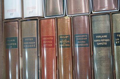 null LA PLEIADE, Réunion de environ 24 volumes, dont Daudet, Tolstoï, Baudelaire,...
