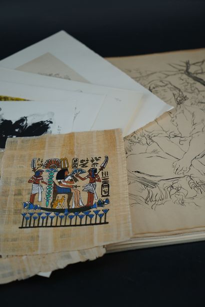 null VAUDOYER, Trois bouquets provençaux, ouvrage accompagné de lithographies originales...