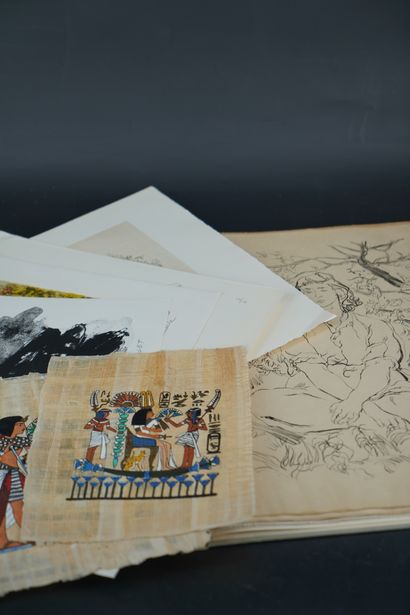 null VAUDOYER, Trois bouquets provençaux, ouvrage accompagné de lithographies originales...