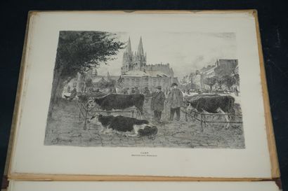 null GARRIDO L.E, La plaine de Caen. Caen, Jouan, 1932. In folio en feuilles sous...